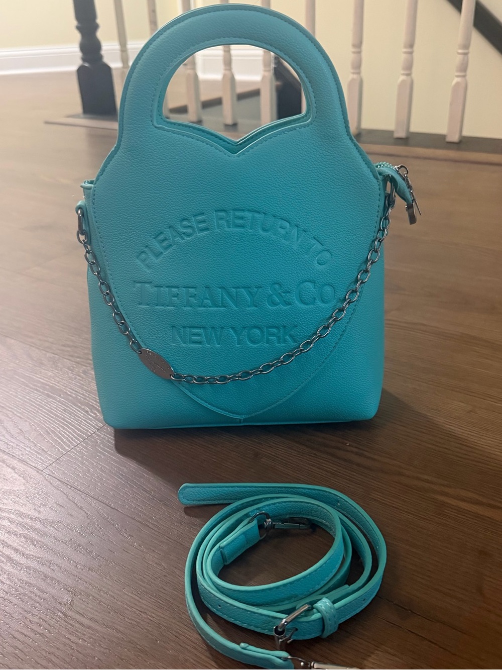 Inspired Blue Heart Tote